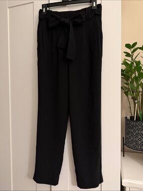 HM Black Tie Front Pants